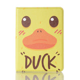 iPad Mini (2021) Kunst Læder Cover m. Kortholder & Touch Pen Holder - Duck