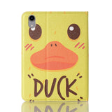 iPad Mini (2021) Kunst Læder Cover m. Kortholder & Touch Pen Holder - Duck