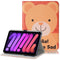 iPad Mini (2024 / 2021) Deksel i kunstskinn m. Kortholder &amp; Touch Pen Holder - Teddy Bear
