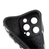 iPhone 13 Pro fleksibelt plastdeksel - vevd tekstur - grå