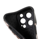 iPhone 13 Pro fleksibelt plastdeksel - vevd tekstur - brun