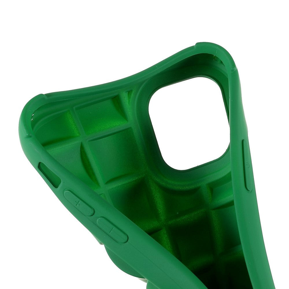 iPhone 11 Gitter Tekstur Silikone Bagside Cover - Grøn