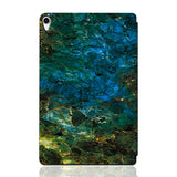 iPad Air (2019) / Pro 10,5" Tri-Fold Flip-deksel - Marmor - Blå / Grønn