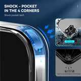 iPhone 13 Krystallklart Hybrid Plastic Bakdeksel - Gjennomsiktig