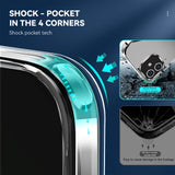 iPhone 12 / 12 Pro Krystallklart Hybrid Plastic Bakdeksel - Gjennomsiktig