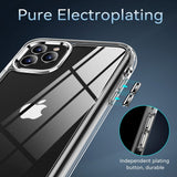 iPhone 11 Pro Crystal Clear Hybrid Plastik Bagside Cover - Gennemsigtig
