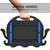 iPad 10.2" (2021 / 2020 / 2019) / iPad Pro 10.5 / iPad Air (2019) EVA Kids Case m. skulderstropp - Octopus Theme - Svart