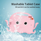 iPad 10.2" (2021 / 2020 / 2019) / iPad Pro 10.5 / iPad Air (2019) EVA Kids Case m. skulderstropp - Octopus Theme - Rosa