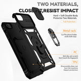 iPhone SE (2022/2020) / 8/7 Hybrid Craftsman Bakdeksel m. Magnetisk Kickstand &amp; Camslider - Svart