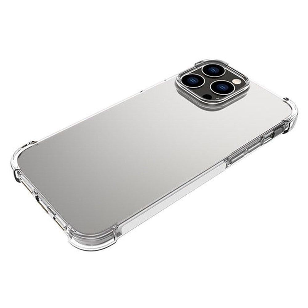 iPhone 14 Pro Max Shock-Proof Fleksibelt Plastik Bagside Cover - Gennemsigtig