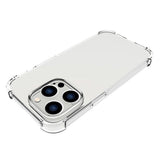 iPhone 14 Pro Shock-Proof Fleksibelt Plastik Bagside Cover - Gennemsigtig