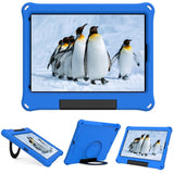 iPad 10,2" (2021 / 2020 / 2019) EVA Foam Kids Cover m. Ring Stativ - Blå