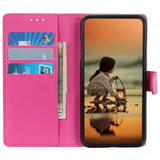 iPhone 14 Leather Flip Cover m. Magnetisk lukking og lommebok - Rosa