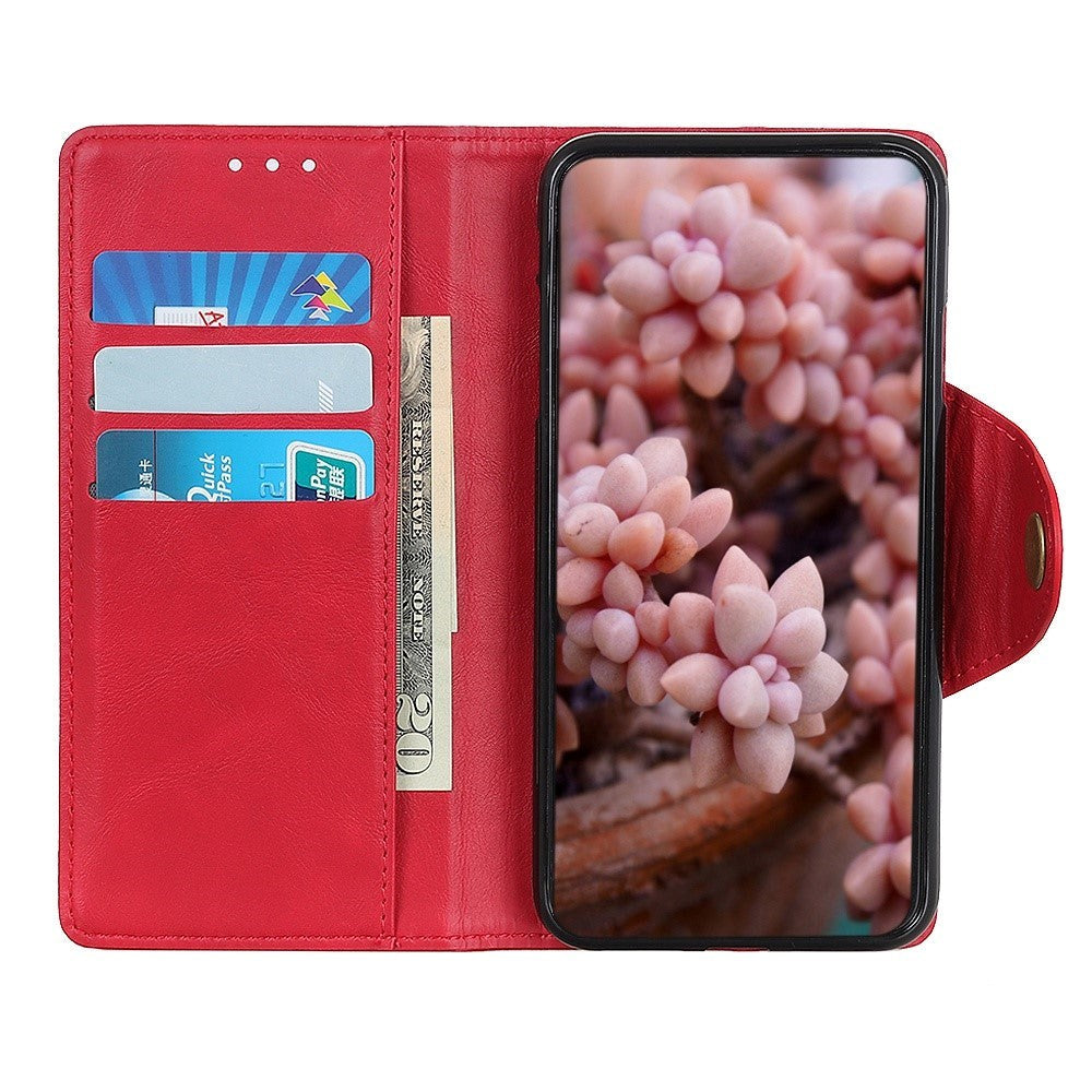 iPhone 14 Plus Læder Flip Cover m. Pung - Rød