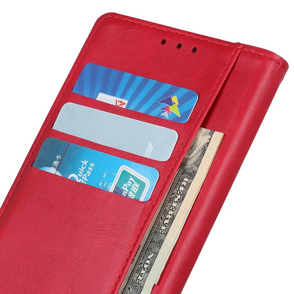 iPhone 14 Plus Læder Flip Cover m. Pung - Rød