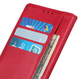 iPhone 14 Plus Læder Flip Cover m. Pung - Rød