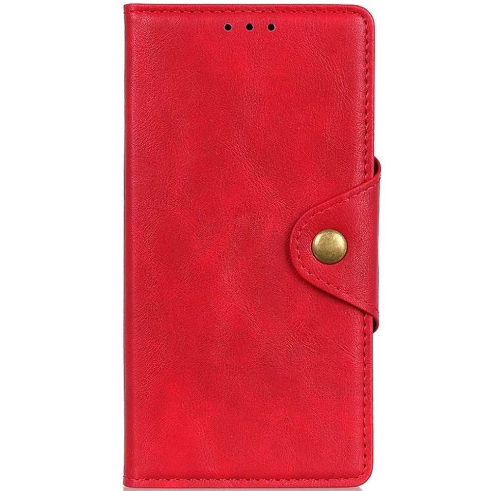 iPhone 14 Plus Læder Flip Cover m. Pung - Rød