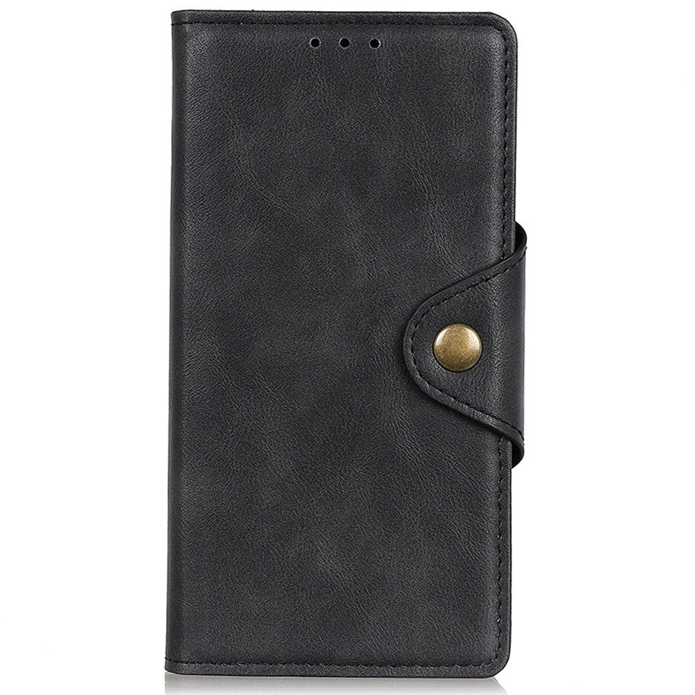 iPhone 14 Pro Leather Flip Cover m. Lommebok - Svart