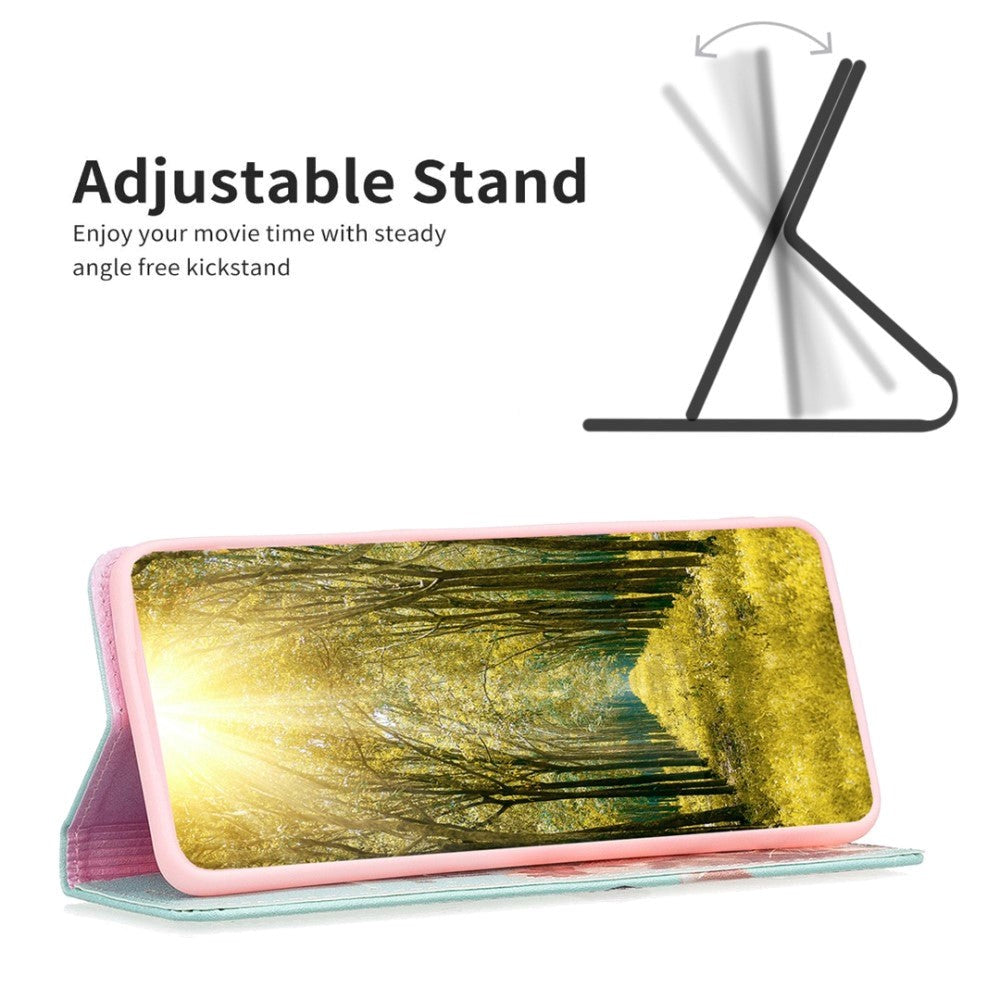 iPhone 14 Pro Leather Flip Cover m. Lommebok- og stativfunksjon - Kat