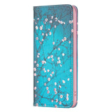 iPhone 14 Pro Leather Flip Cover m. Veske og stående funksjon - Blomstrende