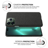 iPhone 14 Pro Stoffdekket plastbakdeksel - Svart