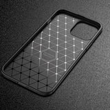 iPhone 14 Pro Carbon Fiber fleksibelt plastdeksel - svart
