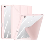 iPad 10,2" (2021 / 2020 / 2019) PU-skinn / plastdeksel - DUX DUCIS MAGI-serien - Gjennomsiktig / Rosa