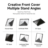 iPad 10,2" (2021 / 2020 / 2019) PU-skinn / plastdeksel - DUX DUCIS MAGI-serien - Gjennomsiktig / Grå