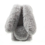 iPhone 6 / 6s mykt pelsdeksel - Grå kanin