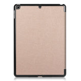 Apple iPad 9.7 2017/2018 skinndeksel m. Stativ - Rosa/gull