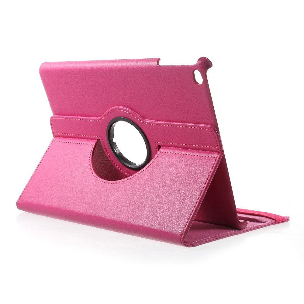 iPad 9.7 (2018-2017) / iPad Air / iPad Air 2 Flip Cover m. 350 graders stående funksjon - rosa