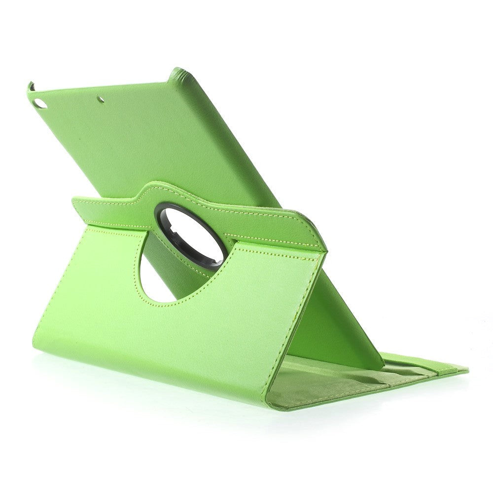 iPad 9.7 (2018-2017) / iPad Air / iPad Air 2 Flip Cover m. 350 graders stående funksjon - Grønn