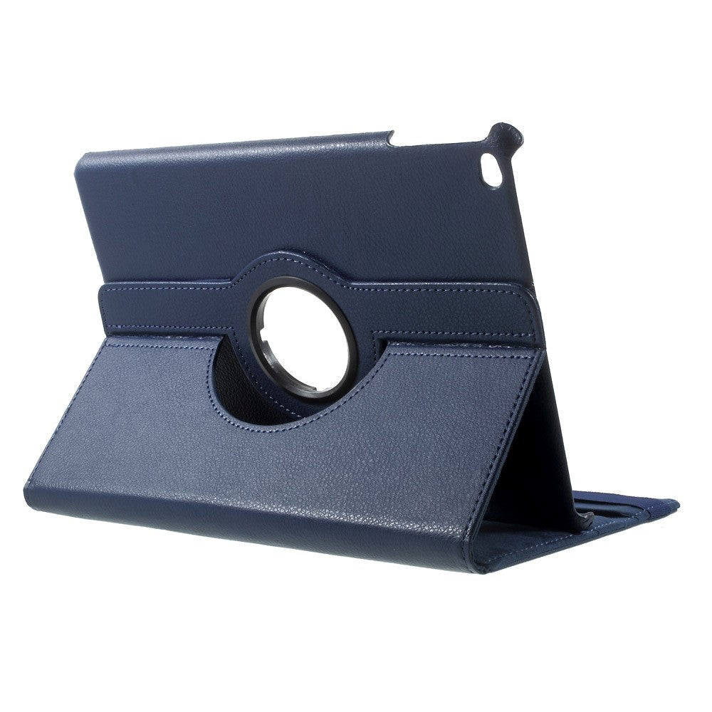 iPad 9.7 (2018-2017) / iPad Air / iPad Air 2 Tri-Fold Leather Cover m. Apple blyantholder - blå