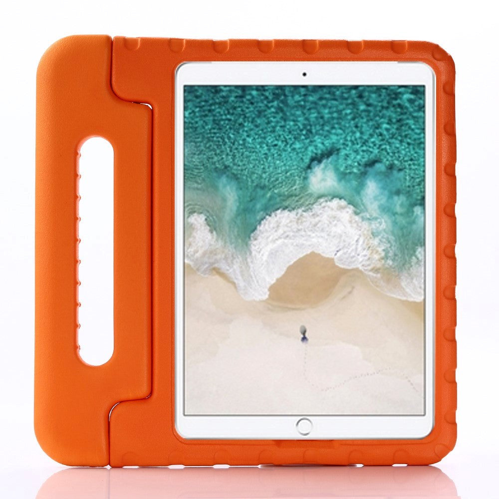 Apple iPad 10.2" (2021 / 2020 / 2019) / iPad Pro 10.5 / iPad Air (2019) Kids Cover - Støtsikkert deksel med stativ - oransje