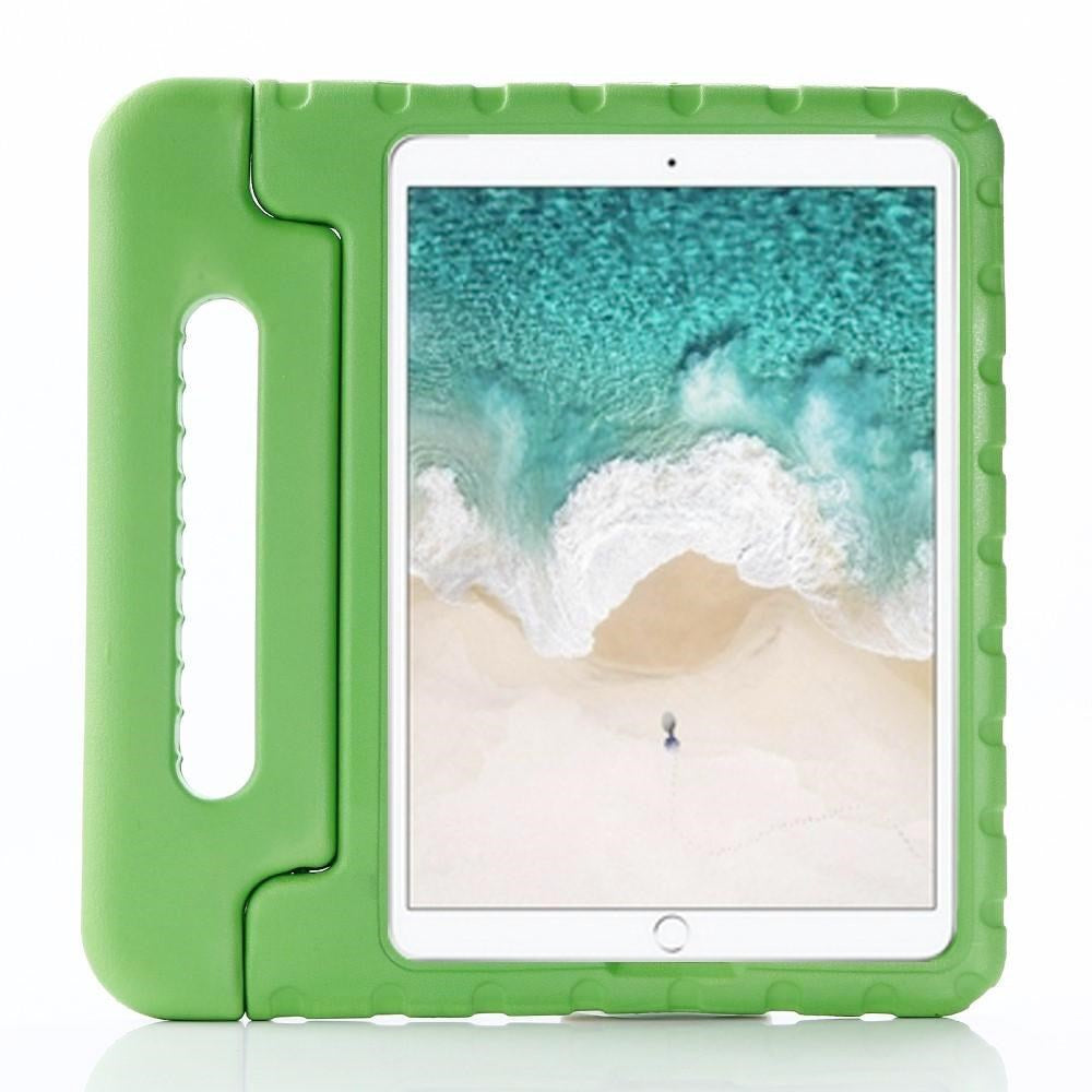 Apple iPad 10.2" (2021 / 2020 / 2019) / iPad Pro 10.5 / iPad Air (2019) Kids Cover - Støtsikkert deksel med stativ - Grønn