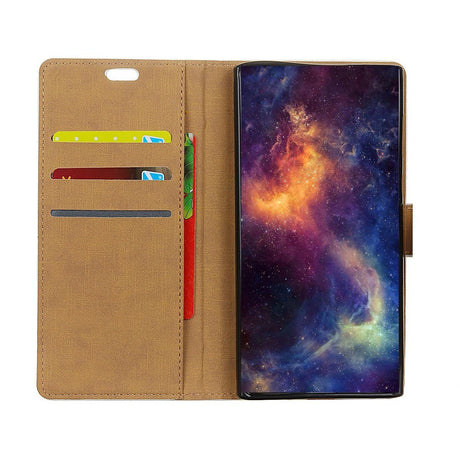 Samsung Galaxy S10e Slim Wallet Skinndeksel m. Lommebok Svart