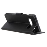 Samsung Galaxy S10+ (Plus) Myk veske i skinn-flipdeksel m. Lommebok - Svart