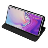 Samsung Galaxy S10e tynt skinndeksel m. Kortholder - Sort