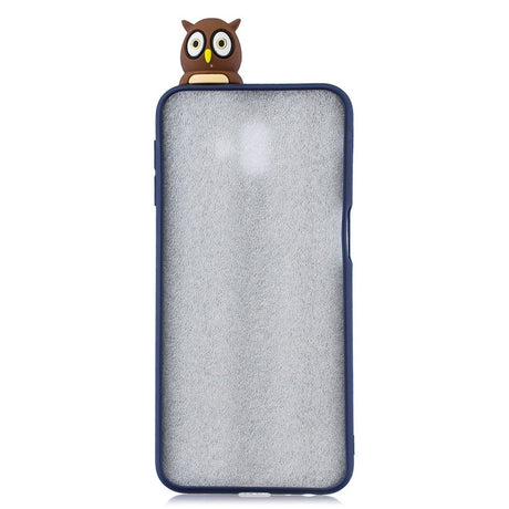 Samsung Galaxy J6+ (Plus) fleksibelt plastdeksel 3D Owl