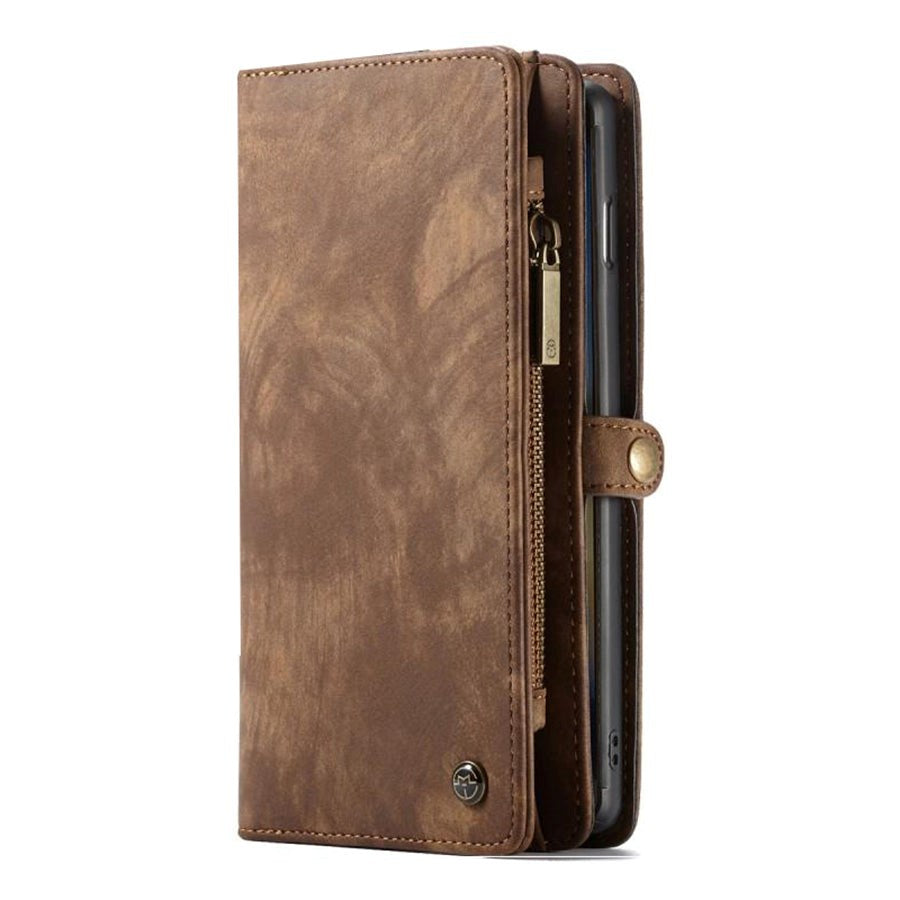 Samsung Galaxy S10+ Plus CASEME Leather Flip Cover m. Lommebok - Brun