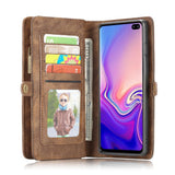 Samsung Galaxy S10+ Plus CASEME Leather Flip Cover m. Lommebok - Brun