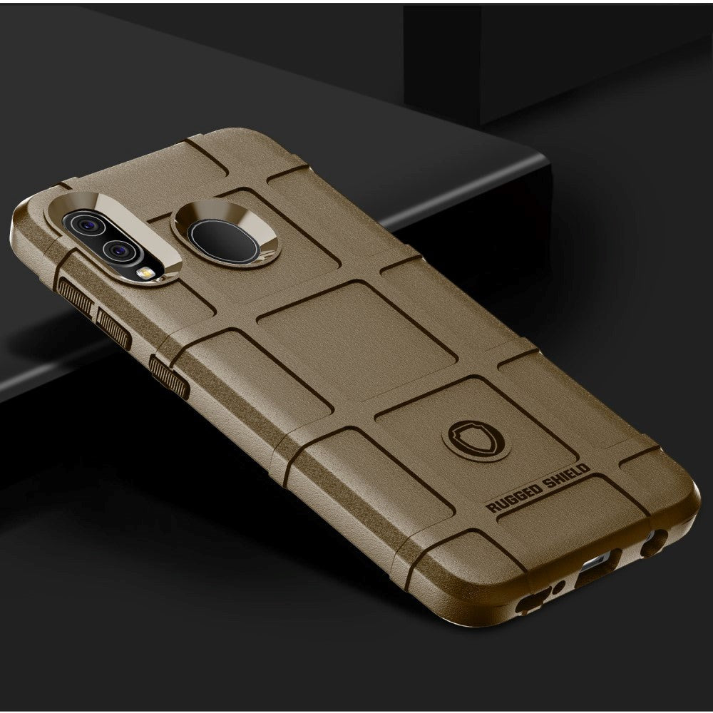 Samsung Galaxy A30 Rugged Shield Plastdeksel - Brun