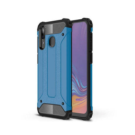 Samsung Galaxy A30 Armour Guard deksel i hardplast - blå