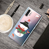 Samsung Galaxy Note 10+ (Plus) fleksibelt plastdeksel - Snowman m. Fugler