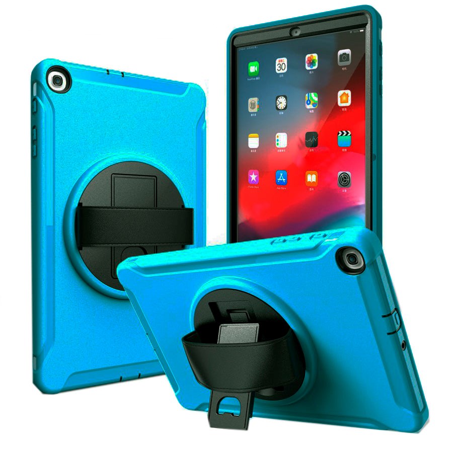 Samsung Galaxy Tab A 10.1 (2019) Craftsman Cover m. Håndholder - Blå / Svart