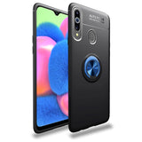 Samsung Galaxy A20s deksel m. Ring / Stativ - Svart / Blå