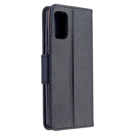 EIDERWOOD - Samsung Galaxy A41 - Kunstlæder Flip Cover m. Kortholder & Ståfunktion - Sort