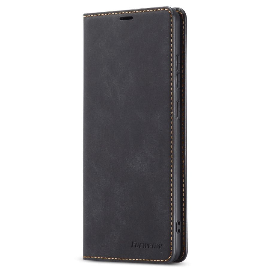 Samsung Galaxy S20 Ultra Leather Flip Cover m. Kortholder - Sort