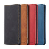 Samsung Galaxy S20 Ultra Leather Flip Cover m. Kortholder - Sort