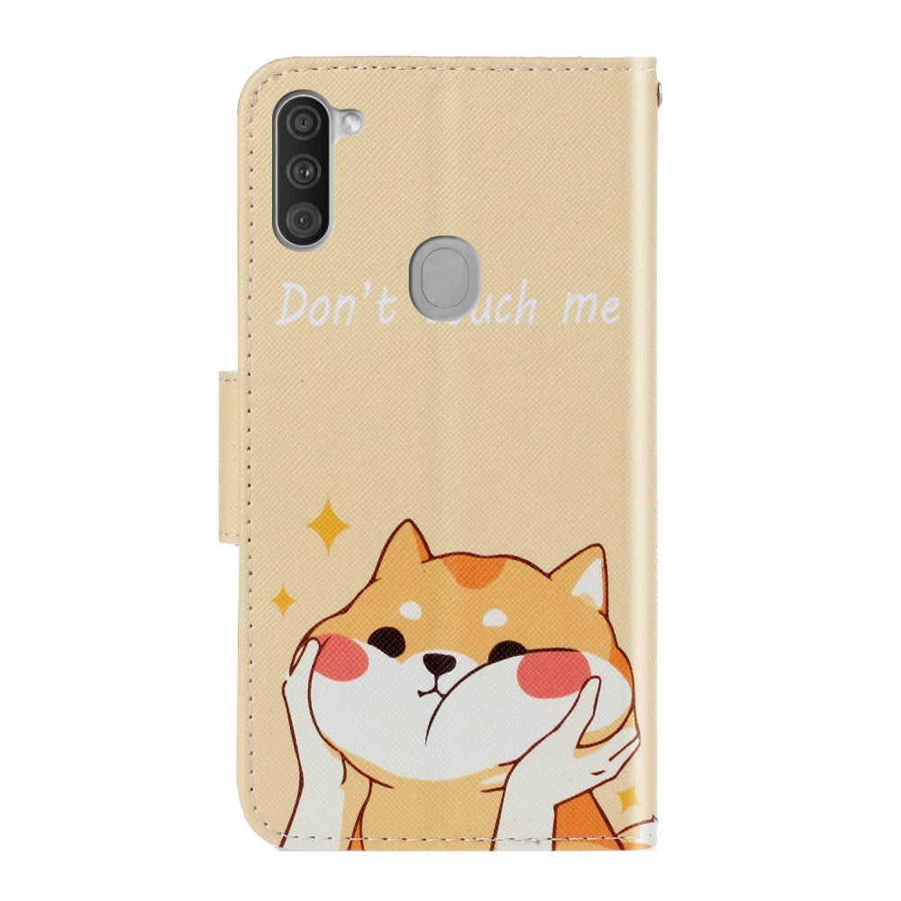 Samsung Galaxy M11 Leather Flip Cover m. Lommebok - Fat Cat